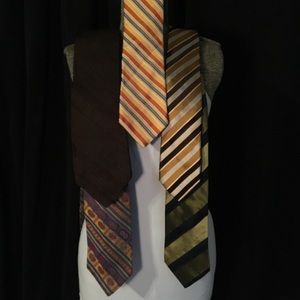 5 silk ties